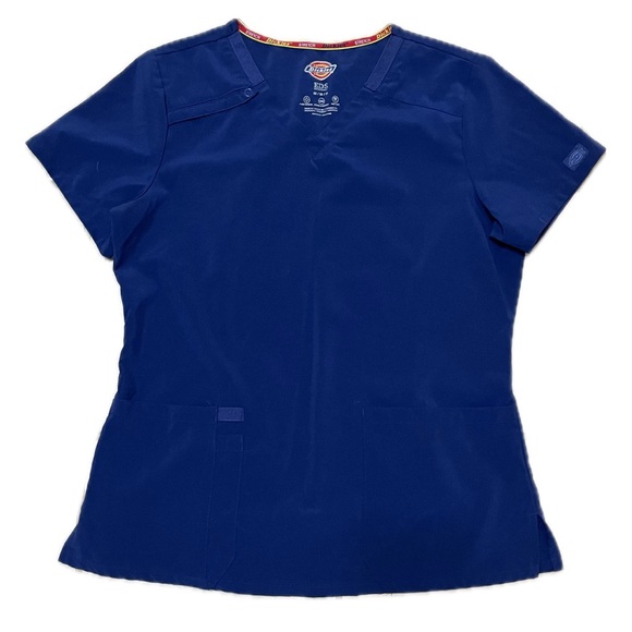 Women's Dickies EDS Essentials V-Neck Scrub Top - Navy - Picture 3 of 4